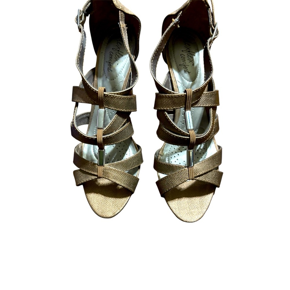 Deflex bronze scrappy heels.